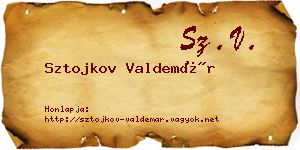 Sztojkov Valdemár névjegykártya